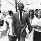 Derrick Bell on the Harvard campus in 1990 (Getty Images)